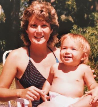 Stacy Moore with her daughter Mandy Moore.